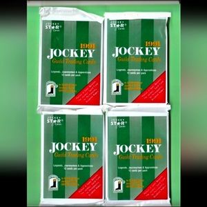 (4) 1991 Jockey Star Jockeys Guild Horse Racing New Sealed